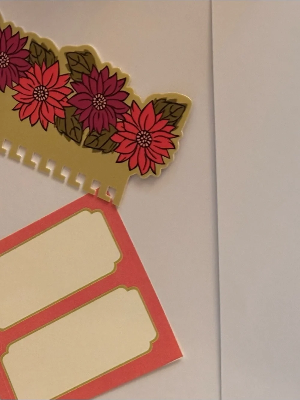 Vera Bradley Pink Magenta Floral Spiral Notebooks on Cream